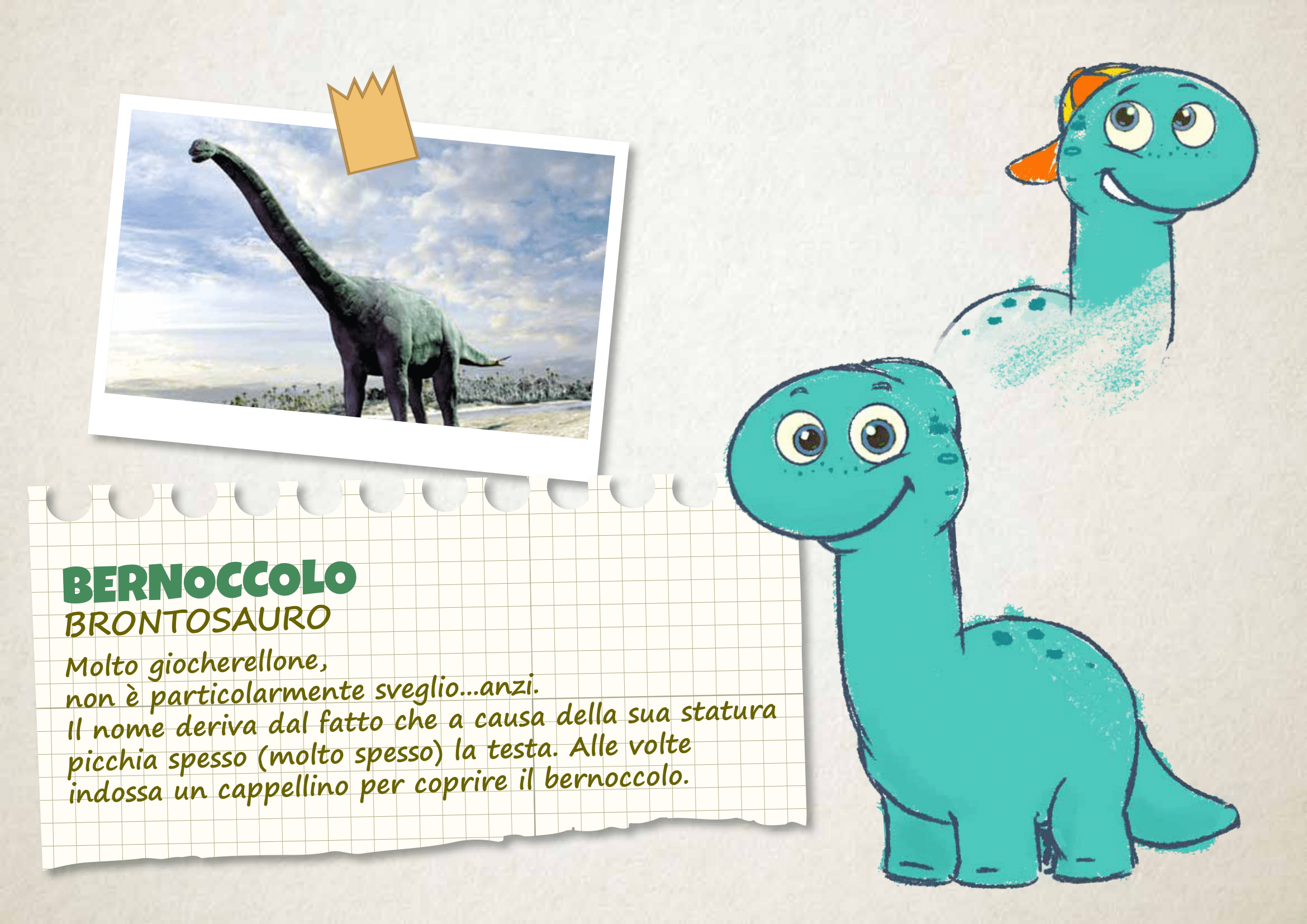 Mini Cuccioli e i Dino Cuccioli scheda Bernoccolo